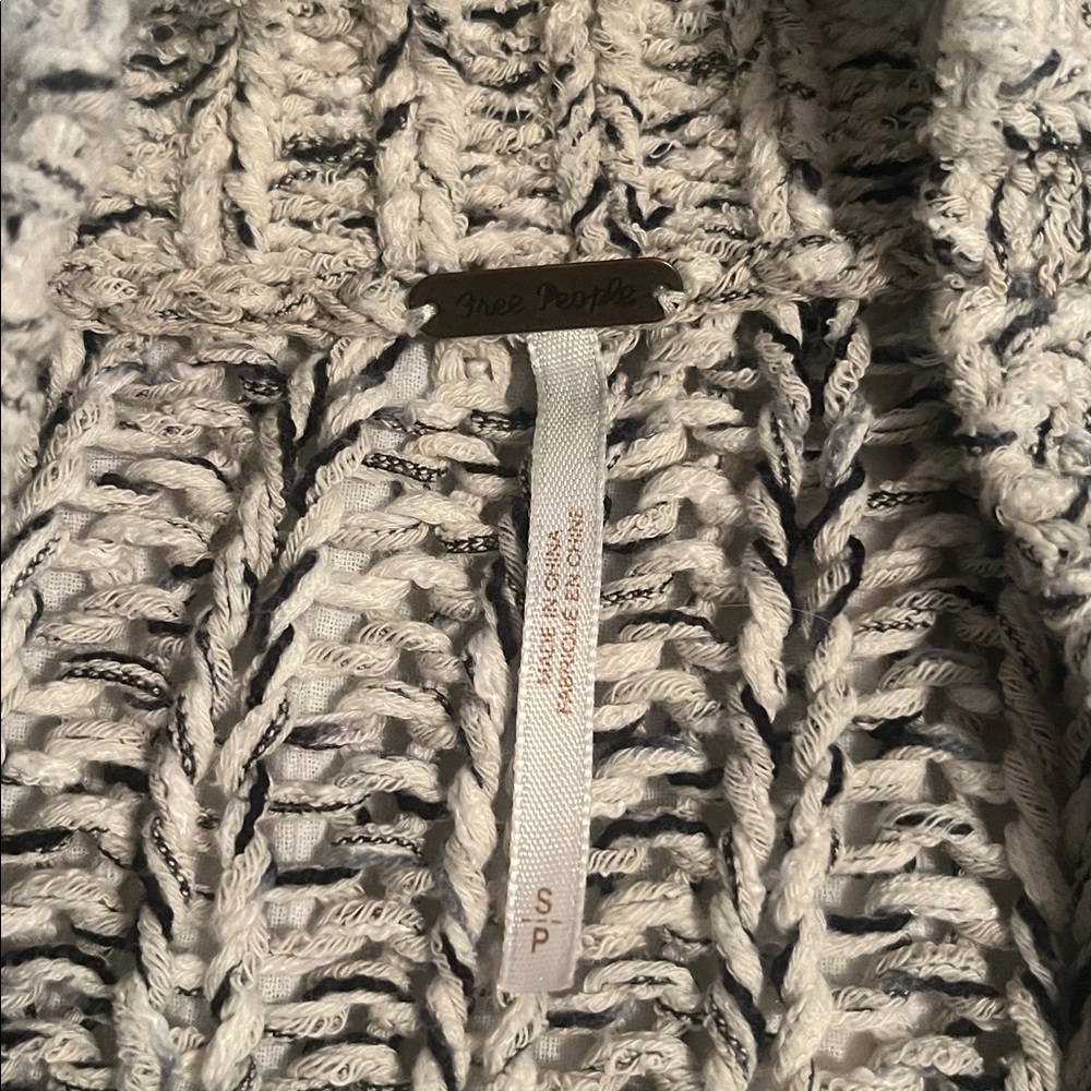 Free People Black and Brown Knit Cardigan - Picture 3 of 6